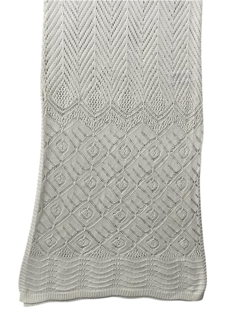 TAHARI White Open Weave Knit Maxi Swim Cover Up XS - Picture 4 of 7